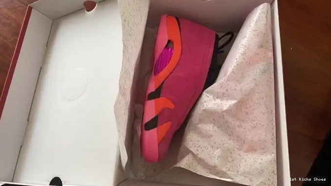 1st Kicks Shoes Pink DH4121-600 (W) Retro Shocking 14 Jordan Low 0514